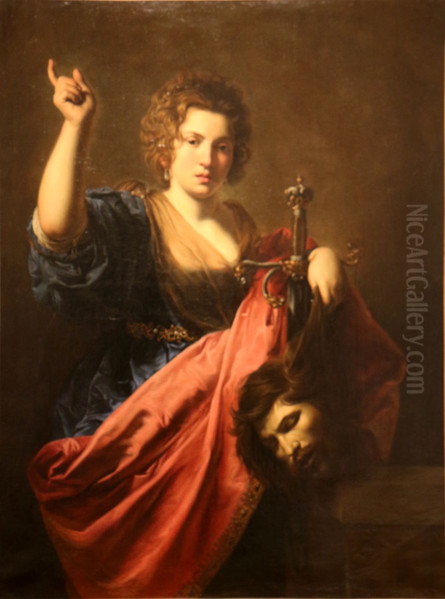 Judith   and  Holopherne. Oil Painting by Valentin De Boulogne