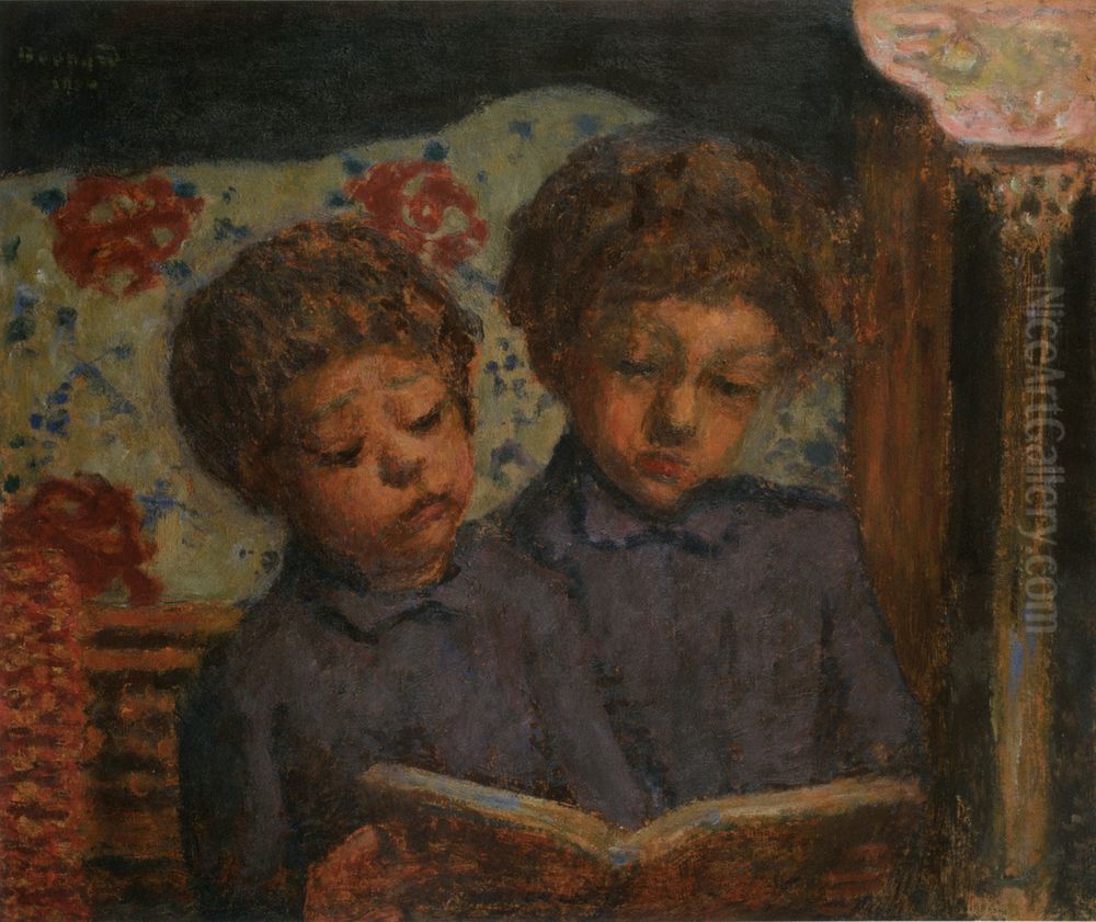 Enfants solfiant, Charles et Jean Terrasse Oil Painting by Pierre Bonnard