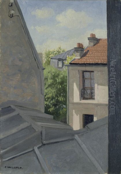 Les toits, rue Merimee Oil Painting by Felix Vallotton
