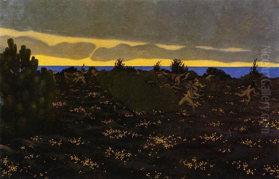 twilight Oil Painting by Felix Vallotton