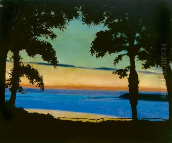 Soir, Cote de Grace Oil Painting by Felix Vallotton