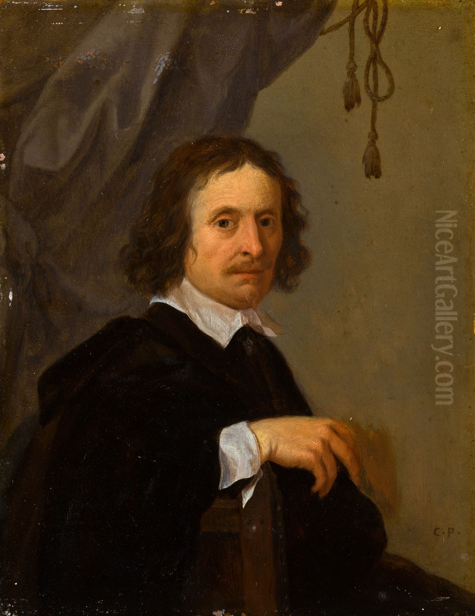 Self-portrait Oil Painting by Cornelius van Poelenburgh