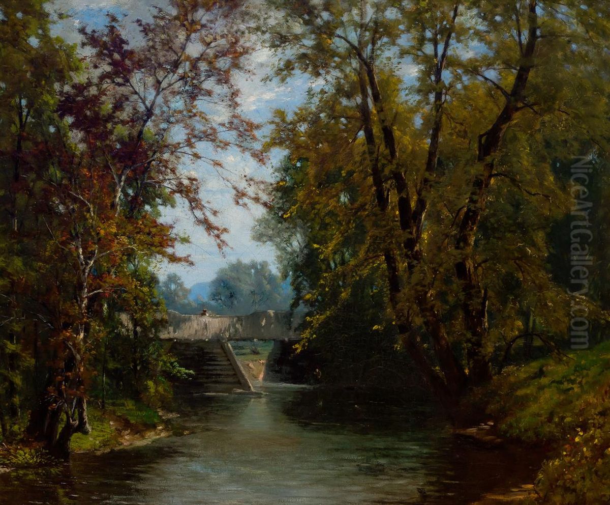 Along the Farmington River Oil Painting by Horace Wolcott Robbins