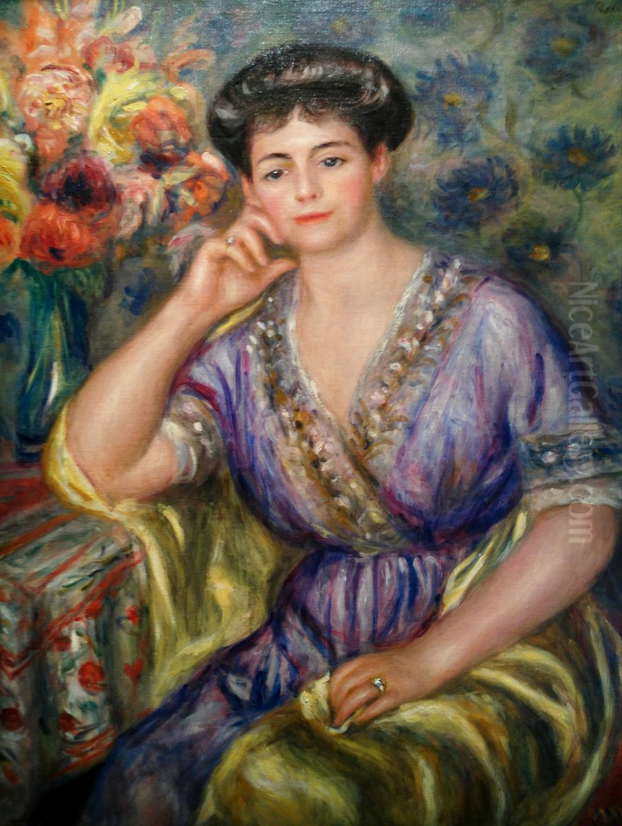 Portrait de Madame Joseph Durand Ruel Oil Painting by Pierre Auguste Renoir