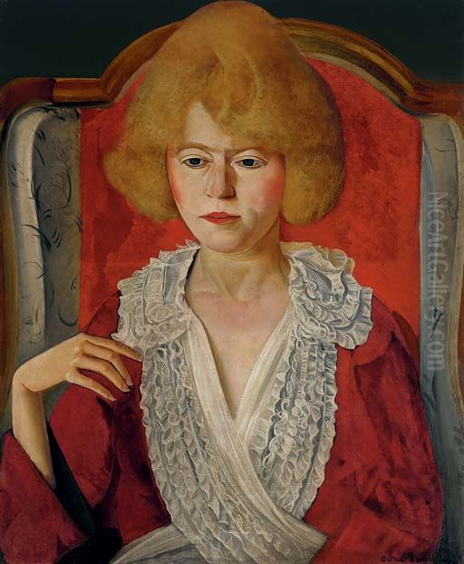Une Francaise, Portrait of Mrs. Adeline Harold Pynchon Oil Painting by Boris Grigoriev