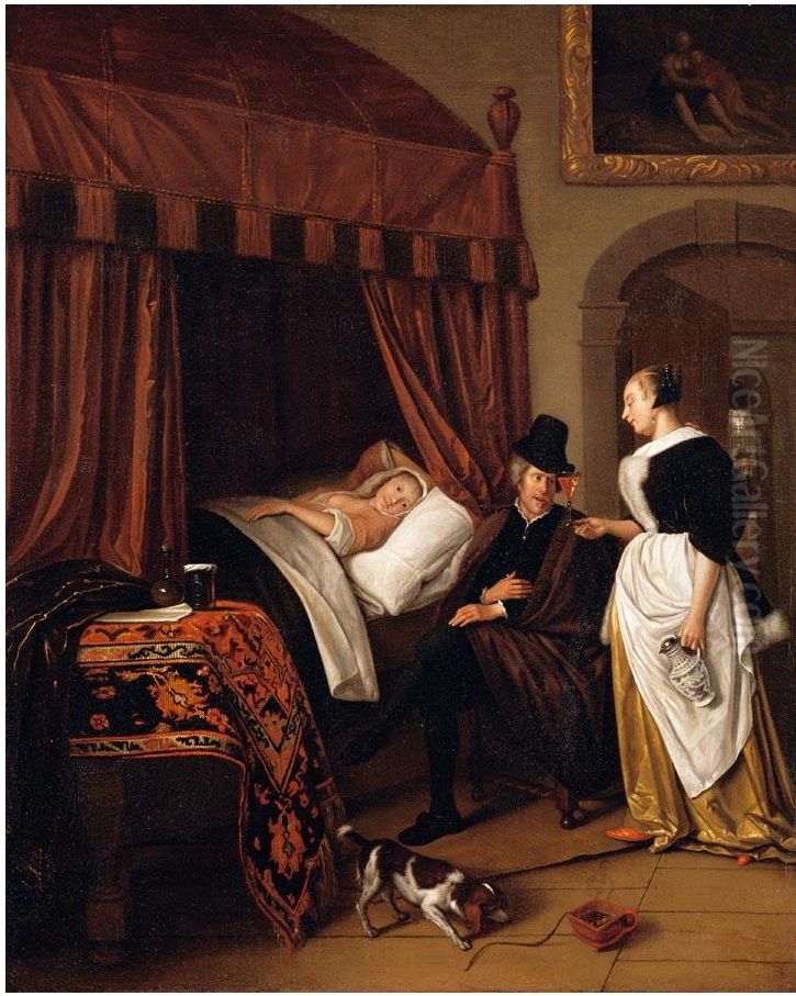 The physician's visit Oil Painting by Jan Steen