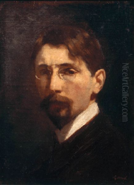 Self-portrait Oil Painting by Salomon Garf