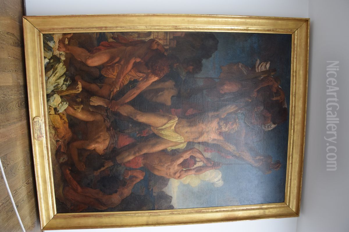 Martyre de Saint Andre Oil Painting by Leon Bonnat