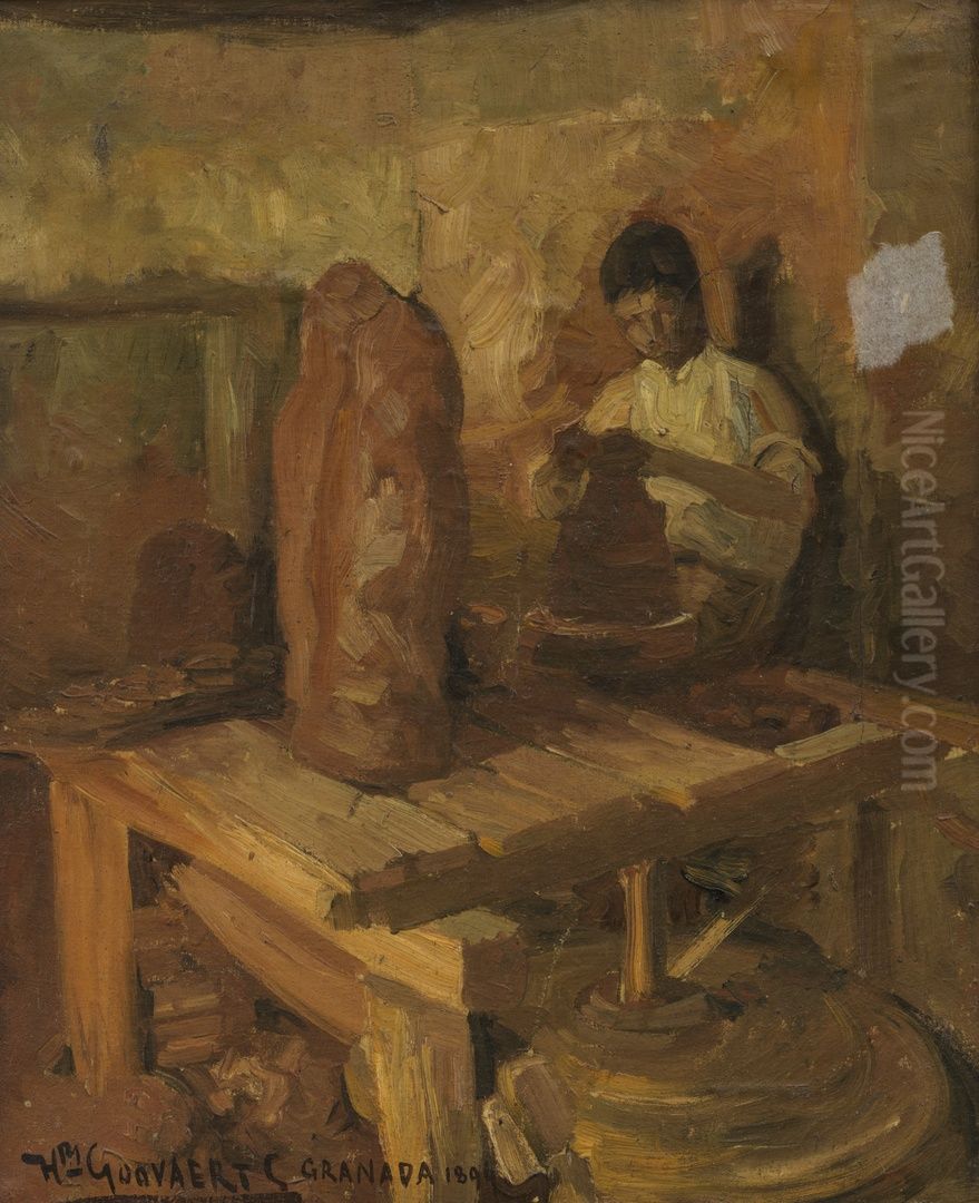Potter in Granada Oil Painting by Henri Goovaerts
