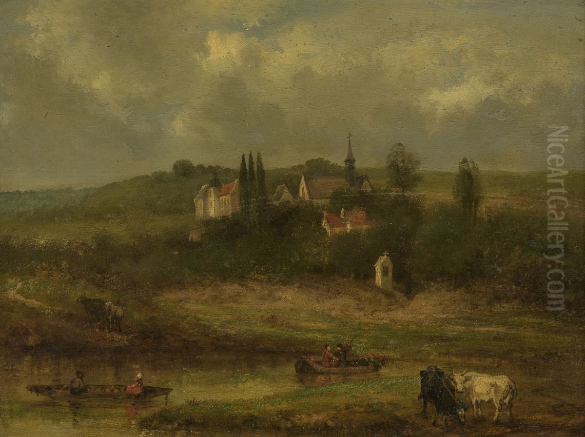 Gezicht op St. Pieter met Varkenswaard Oil Painting by Alexander Schaepkens