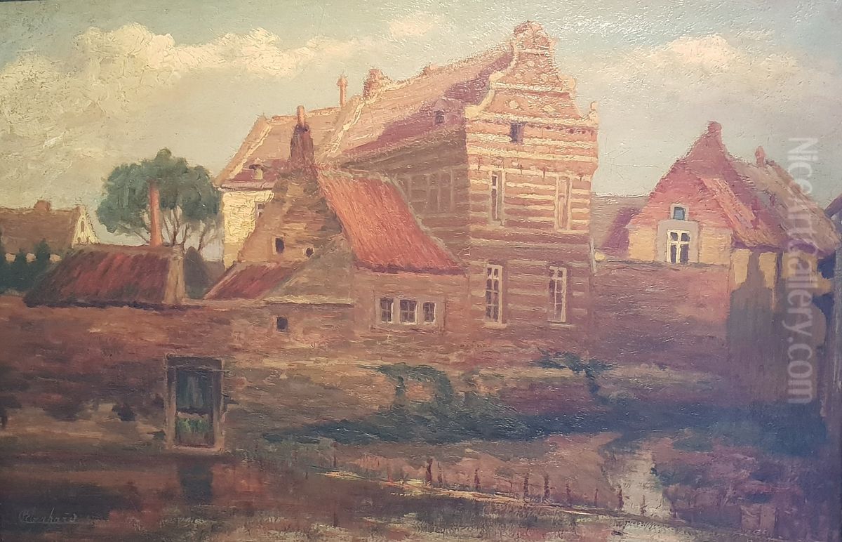Gezicht op het voormalig Grauwzusterklooster Oil Painting by Guillaume Eberhard