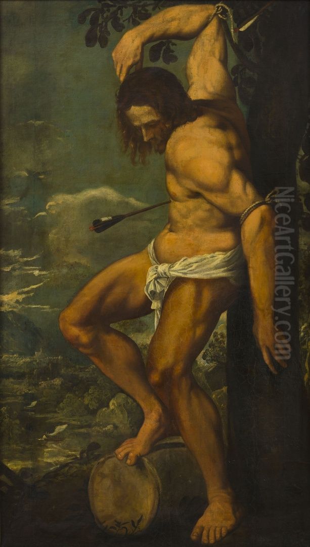 H. Sebastiaan Oil Painting by Andrea Sacchi