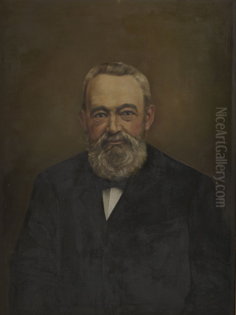 Twee herenportretten Oil Painting by Alphonse Olterdissen