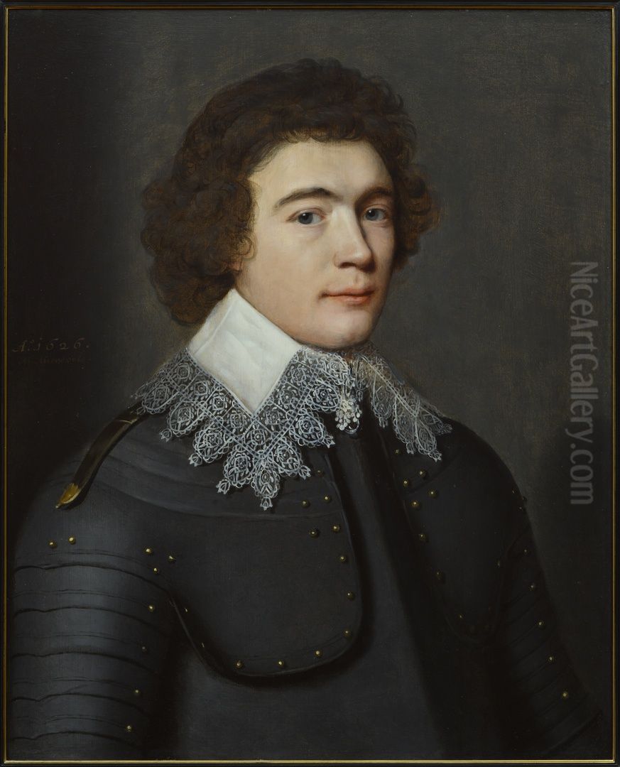 Portret van Frederic-Maurice de la Tour d'Auvergne, hertog van Bouillon, prins van Conde Sedan et de Rancourt (1605 - 1652) Oil Painting by Michiel Jansz. van Mierevelt