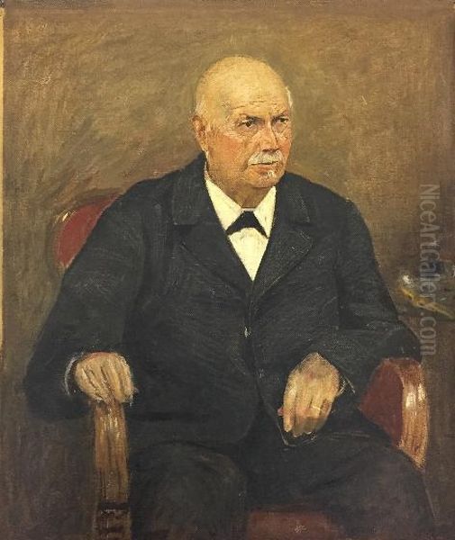 Studie voor portret van Johannes Honegger Oil Painting by Henri Goovaerts