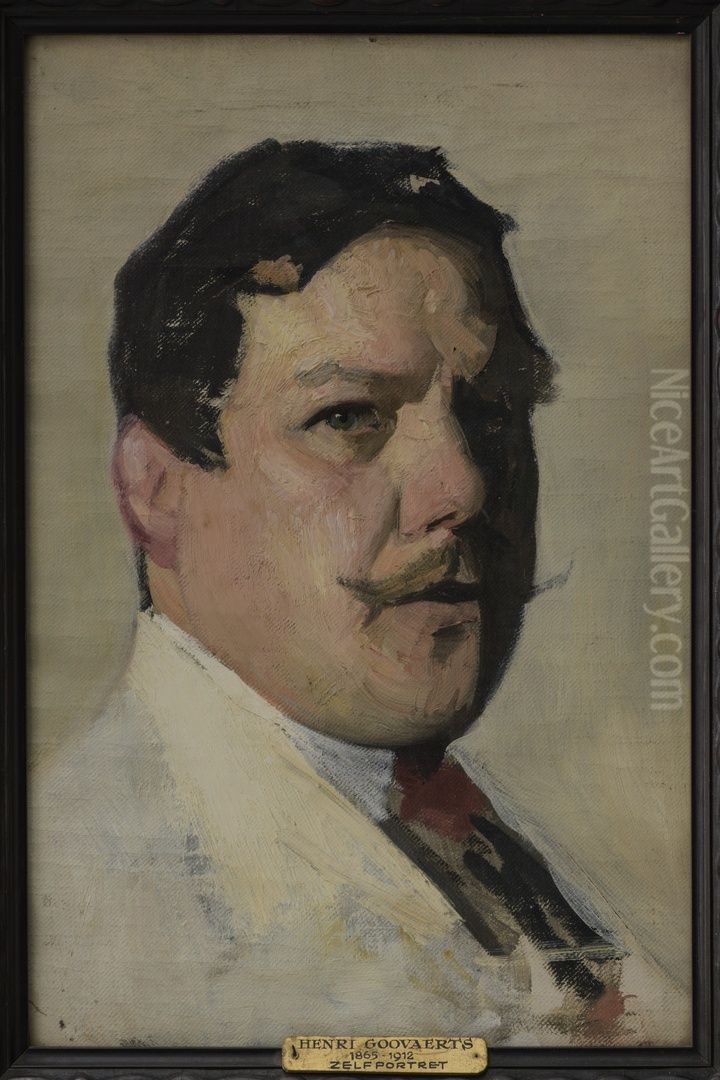 Zelfportret Oil Painting by Henri Goovaerts