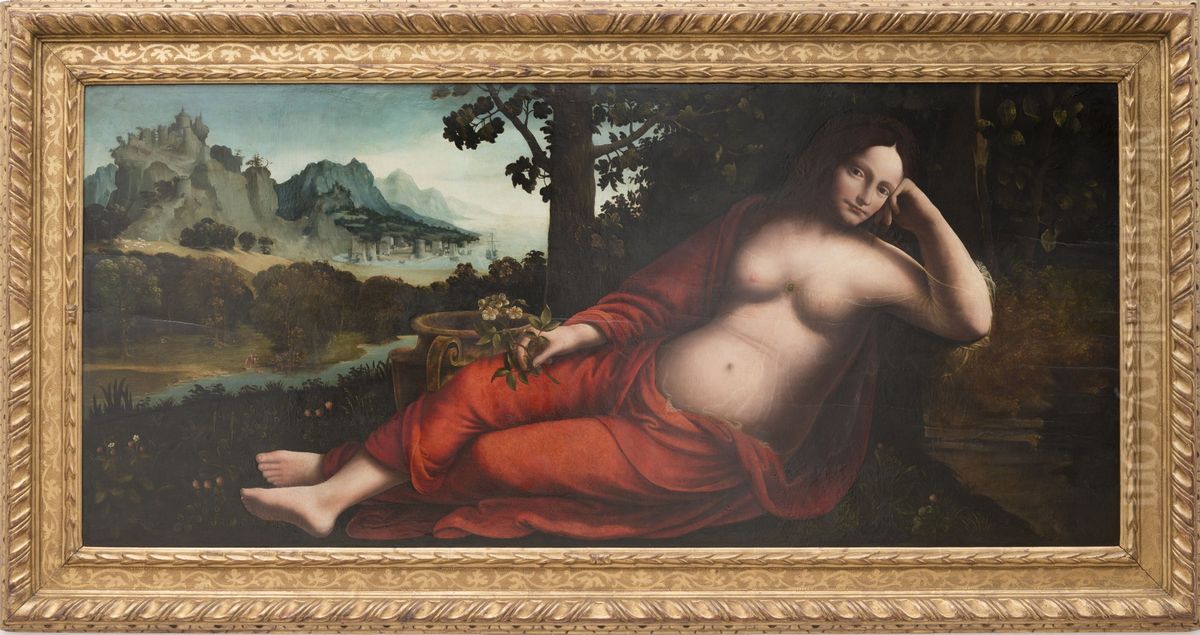 Rhea Silvia Oil Painting by Francesco Melzi