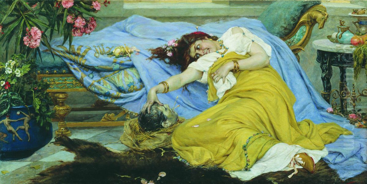 Fulvia With the Head of Cicero Oil Painting by Pavel Svedomsky