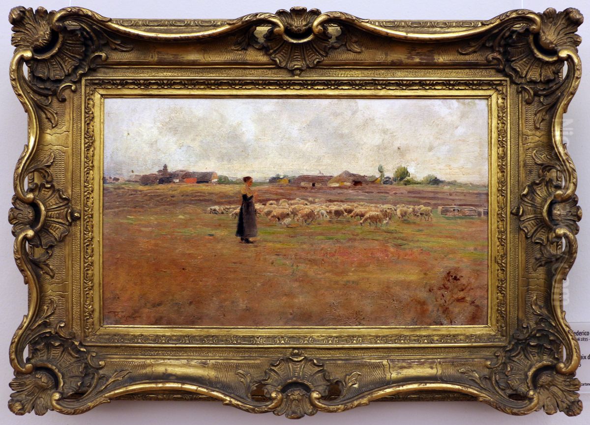 la paix du soir Oil Painting by Federico Rossano