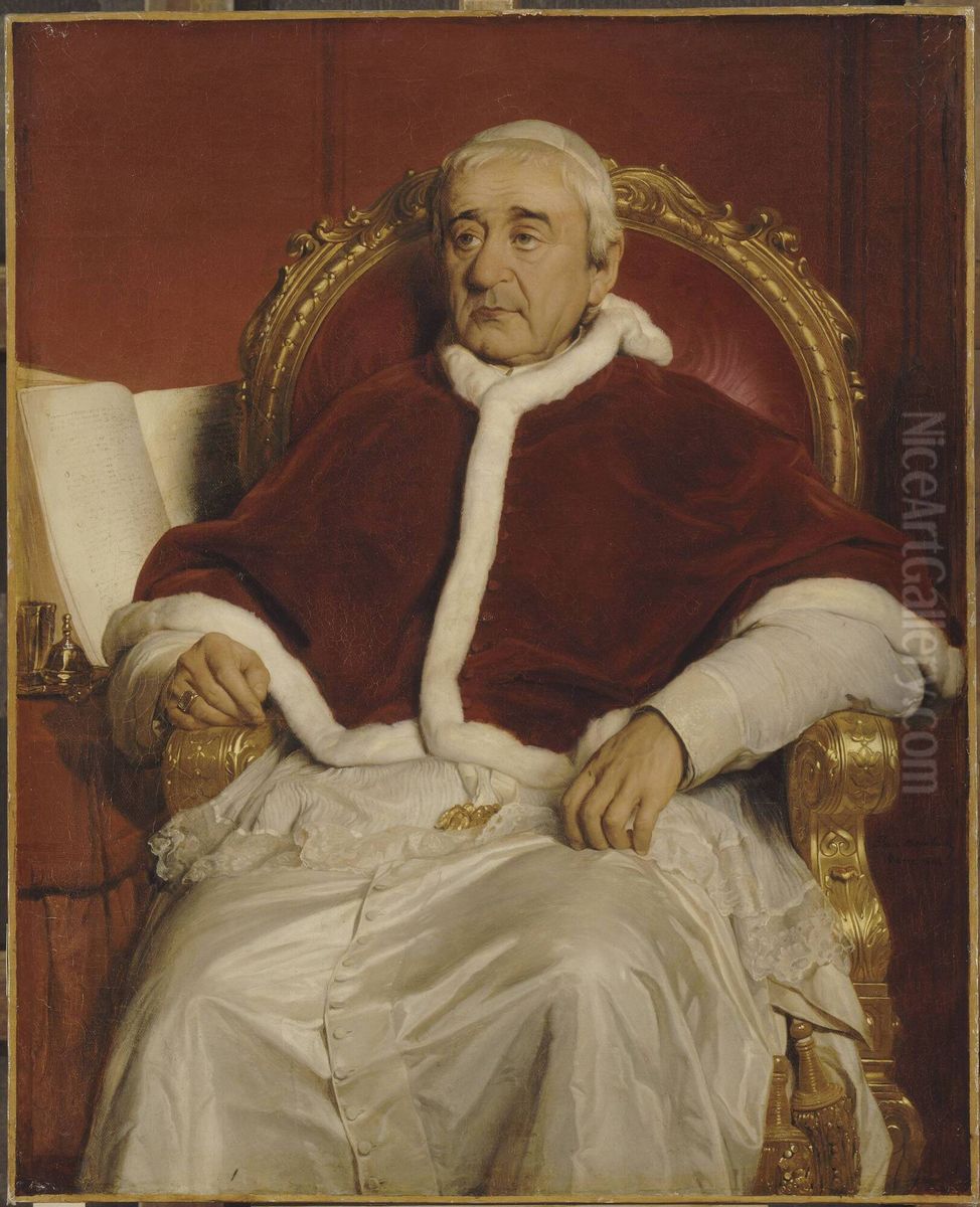 Gregoire XVI, pape (1765-1846) Oil Painting by Paul Delaroche