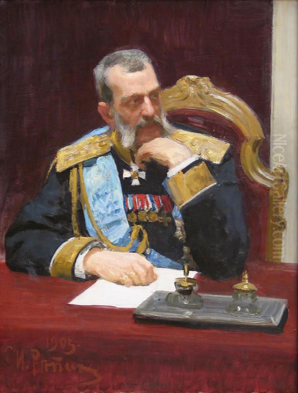 Vladimir Aleksandrovich Oil Painting by Repin Iliya