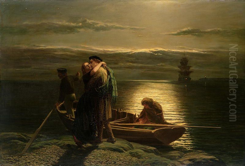 The Emigrant Oil Painting by Gyula Kardos