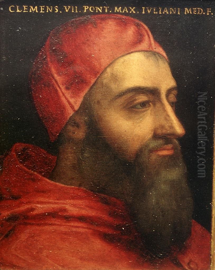 Ritratto di papa Clemente VII Oil Painting by Bronzino