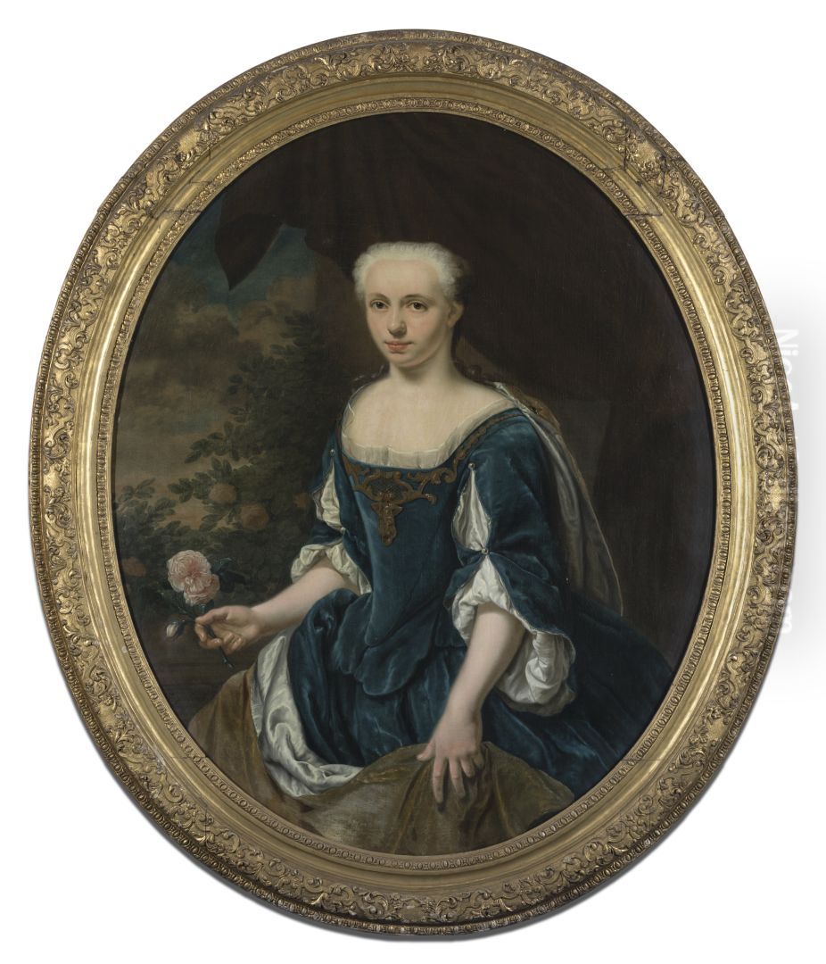 (mogelijk) Anna Catharina Gockinga, Oil Painting by Jan Abel Wassenbergh I