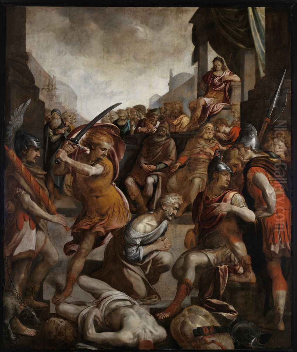 The beheading of St. James the Great Oil Painting by Anthonie Blocklandt van Montfoort