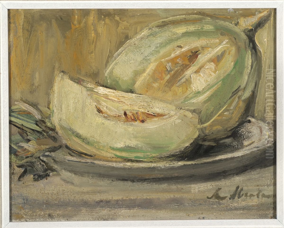Melon Oil Painting by Anna Abrahams