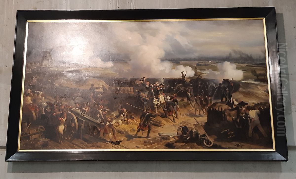 Prise de la ville d'Ypres par l'armee francaise, sous les ordres du general en chef Pichegru (17 juin 1794) Oil Painting by Henri Felix Emmanuel Philippoteaux