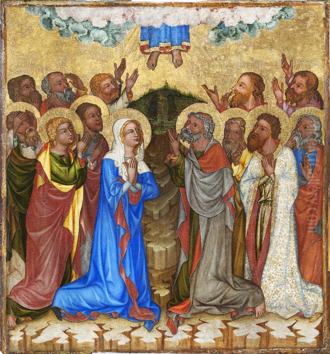 Ascension of Christ Oil Painting by Master of Vyssi Brod