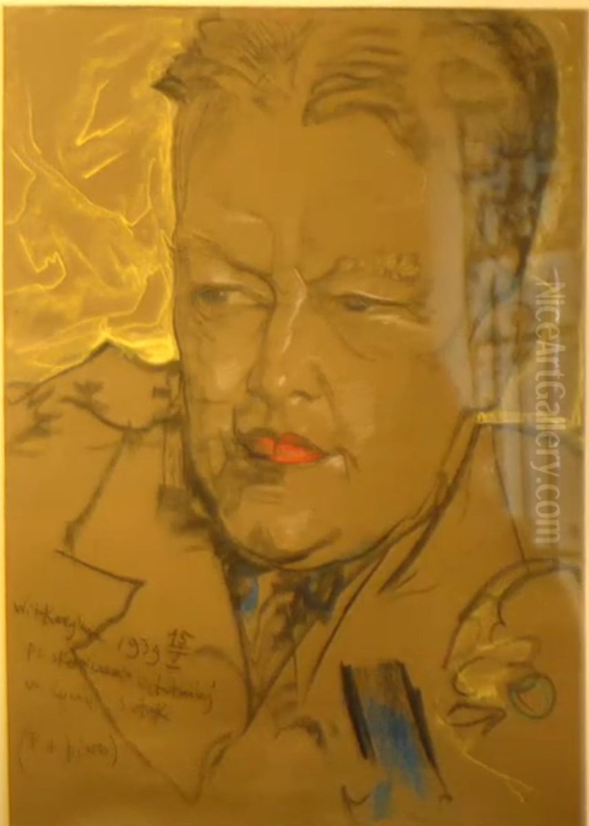 Portret Janusza Beaurain Oil Painting by Stanislaw Ignacy Witkiewicz (Witkacy)