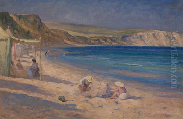 Our tent at Swange, Dorsetshire Oil Painting by Tudor St George Tucker