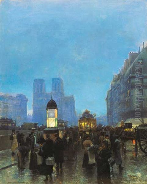 Twilight Oil Painting by Edmund Tull