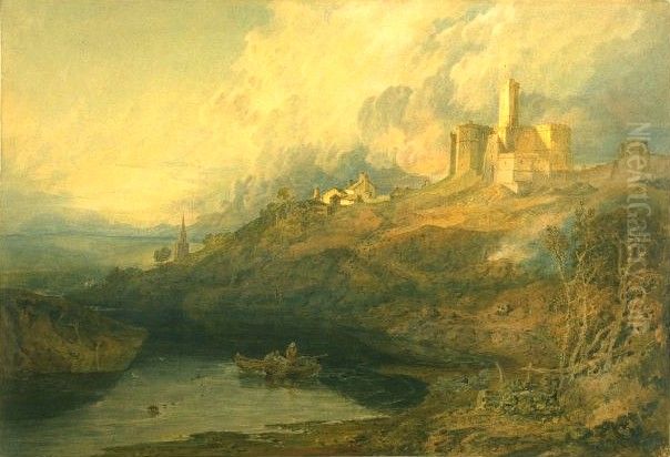 Warkworth Castle, Northumberland Oil Painting by J. M. W. Turner
