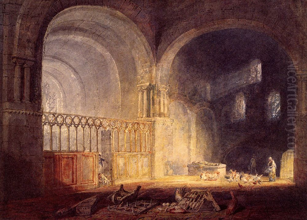 Transept of Ewenny Priory, Glamorganshire Oil Painting by J. M. W. Turner