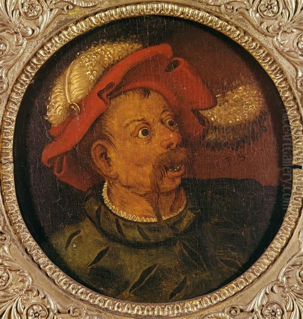 Hoofd van een man met rode hoed Oil Painting by Pieter Brueghel the Younger