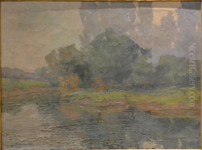 Barje Oil Painting by Srecko Magolic