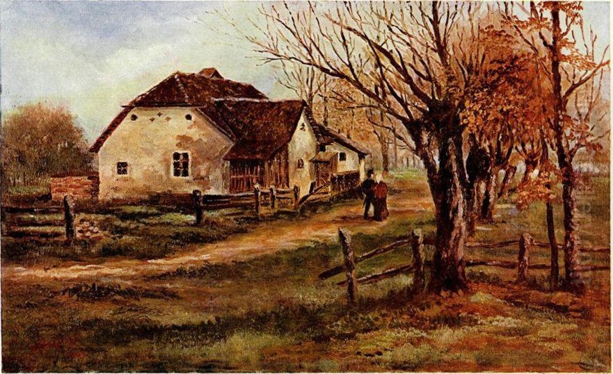 Iz Trnovskega predmestja Oil Painting by Srecko Magolic