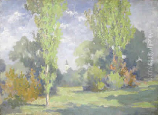 Pokrajina Oil Painting by Srecko Magolic