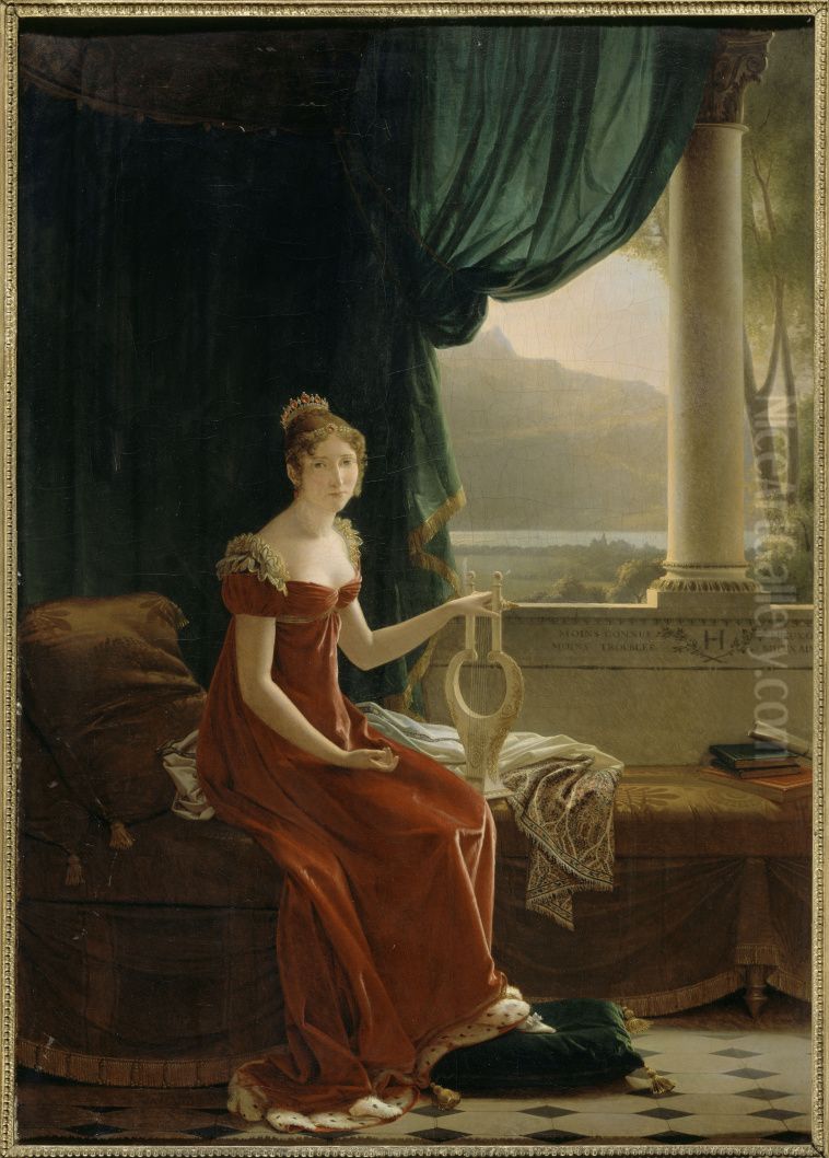 Queen Hortense of Holland Oil Painting by Francois Fleury-Richard