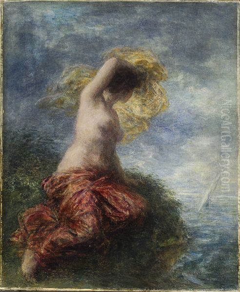 Ariane abandonnee Oil Painting by Henri Fantin-Latour