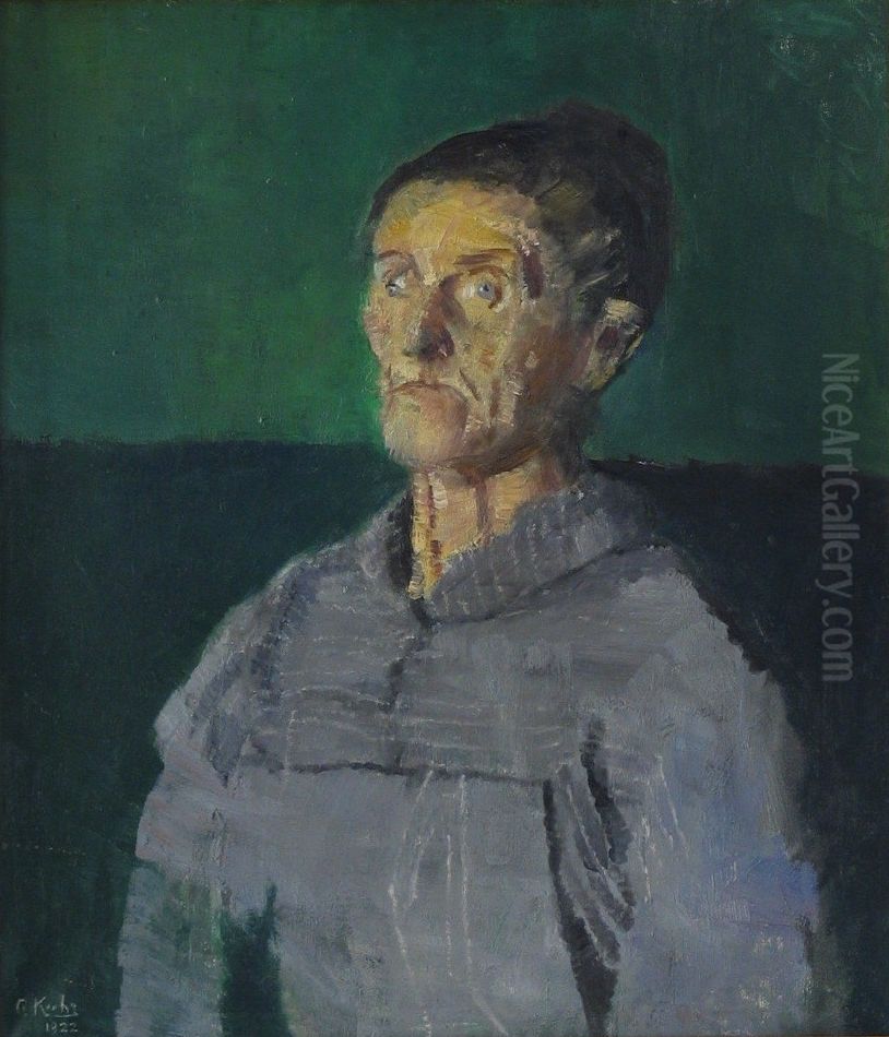 Evil Gunhild Oil Painting by Christian Krohg