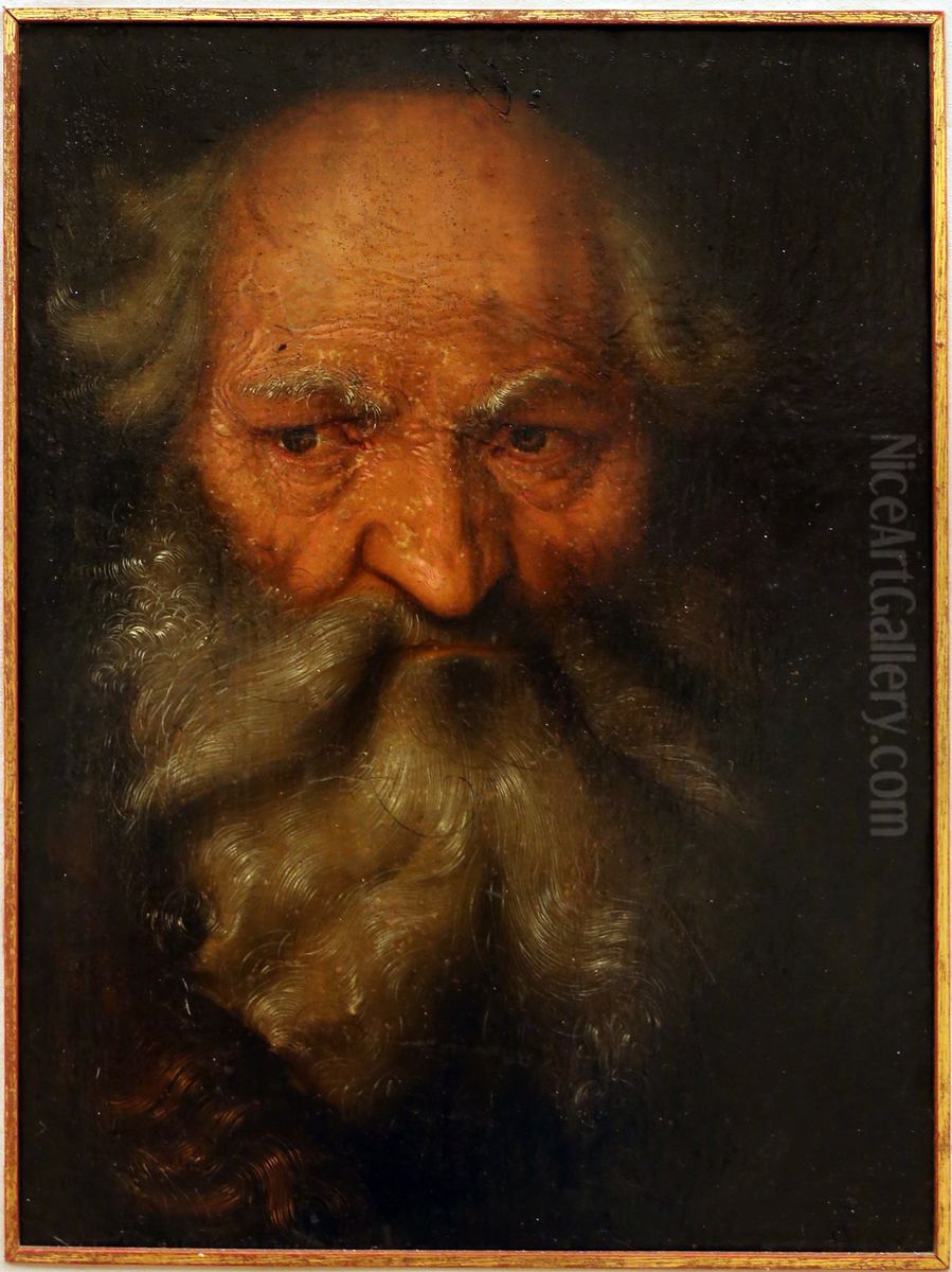 Head of an Old Man Oil Painting by Hans Baldung Grien