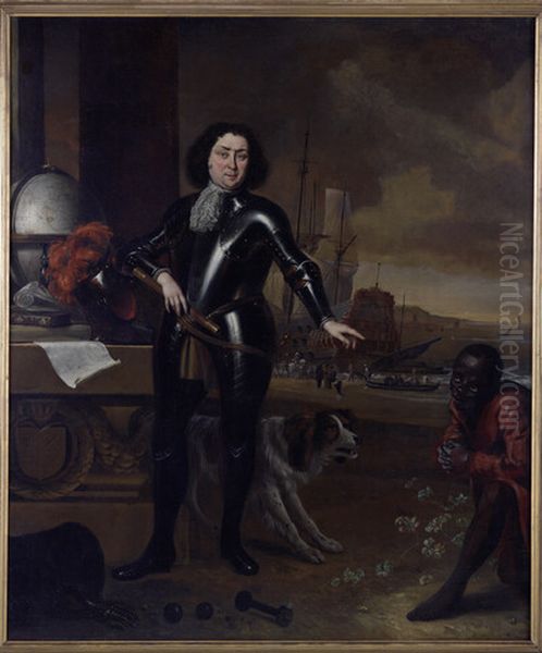 Portrait of Gilles Schey (1644-1703) Oil Painting by Jan Weenix