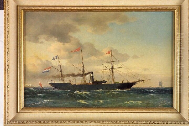 Portrait of frigate The Rembrandt Oil Painting by Carl Baagoe