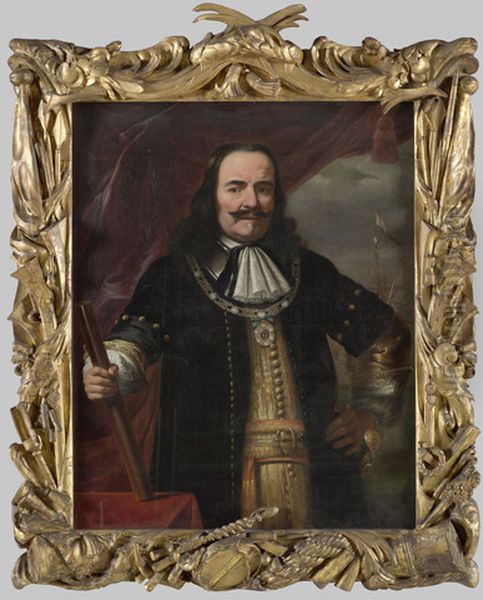 Portret van Michiel Adriaensz. de Ruyter Oil Painting by Ferdinand Bol