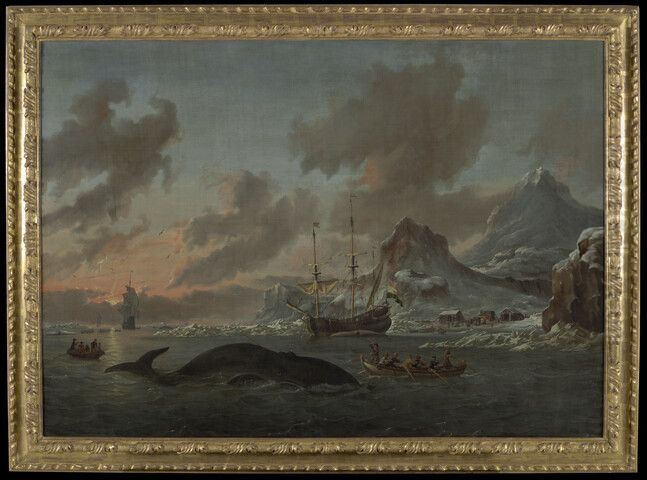 Walvisvangst bij de kust van Spitsbergen Oil Painting by Abraham Storck
