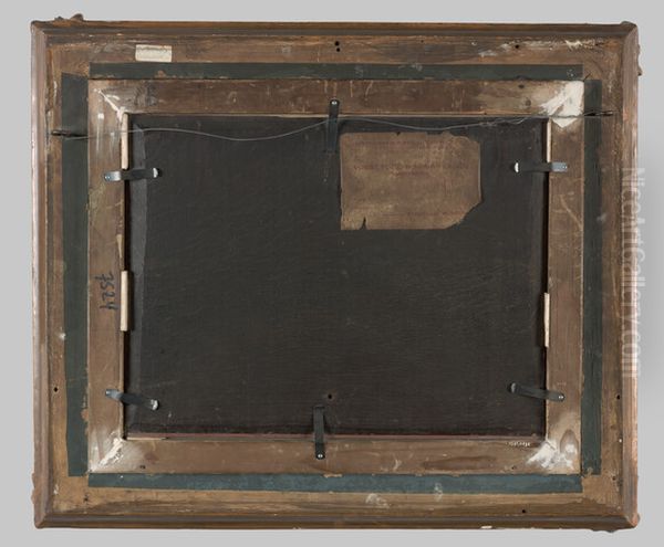 Gezicht op de oude Kweekschool voor de Zeevaart te Amsterdam Oil Painting by Johannes Huibert Prins